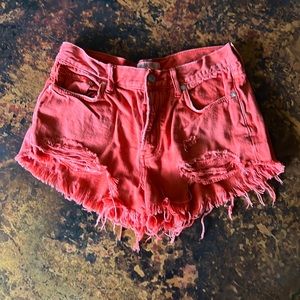 We The Free Shorts Coral Color